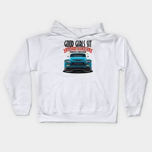 Good Girls Sit - Bad Bitches Drive Trucks Kids Hoodie